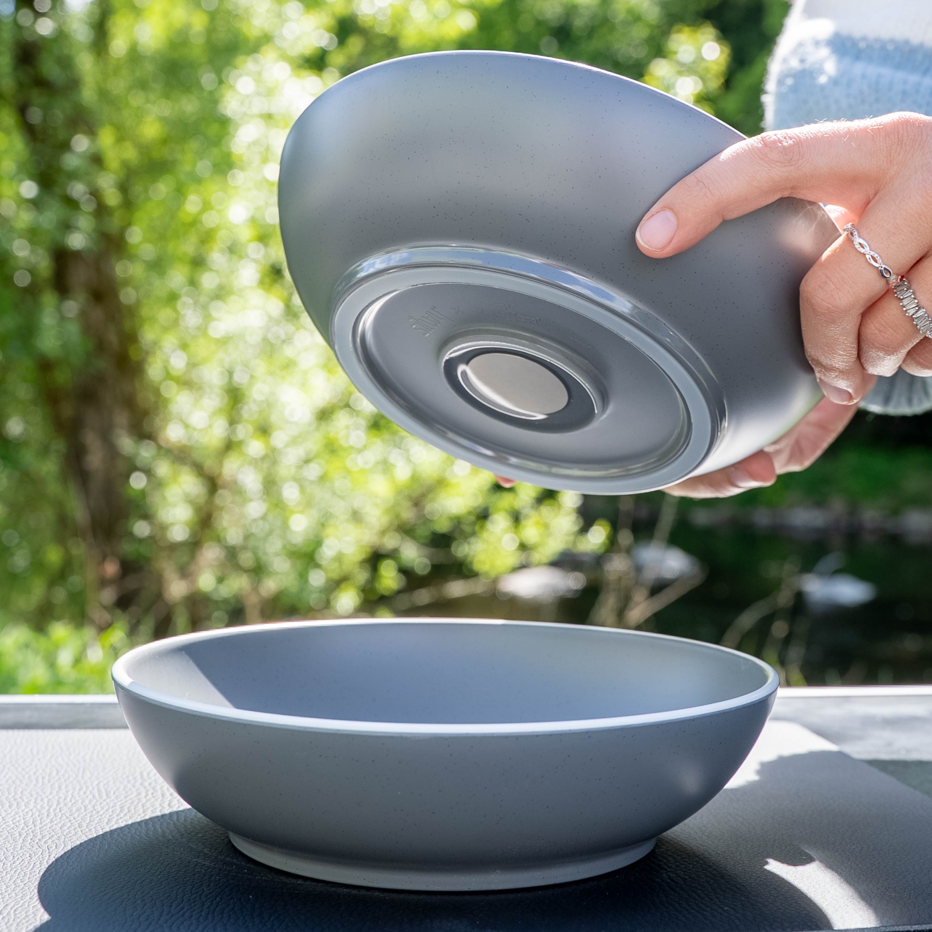 Kunststoff-Foodbowl Grey auf Matte