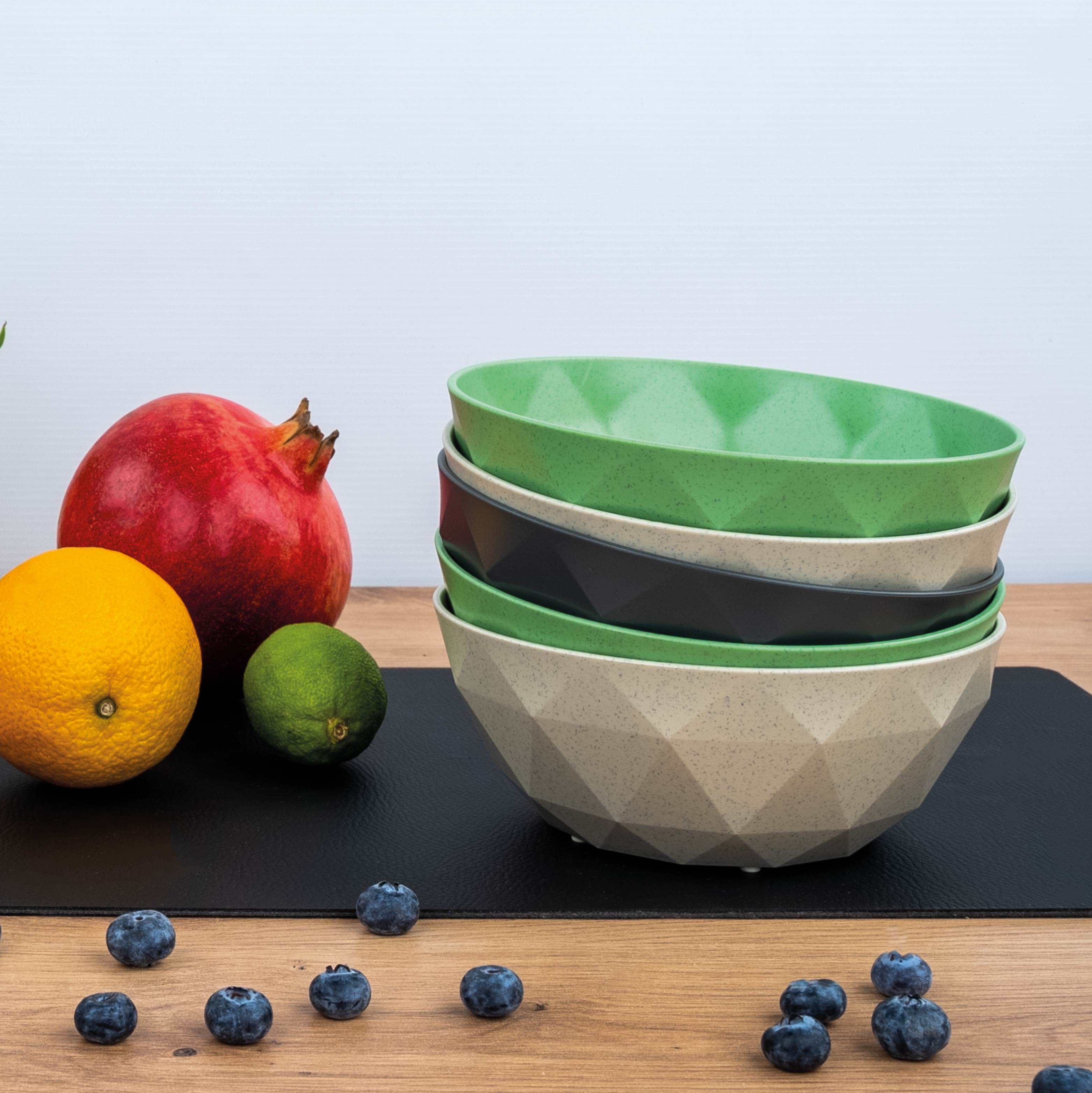 Magnetische Bowls fixieren sich gegenseitig, nach unten hin werden sie durch Metall-Nano-Gel-Matte fixiert