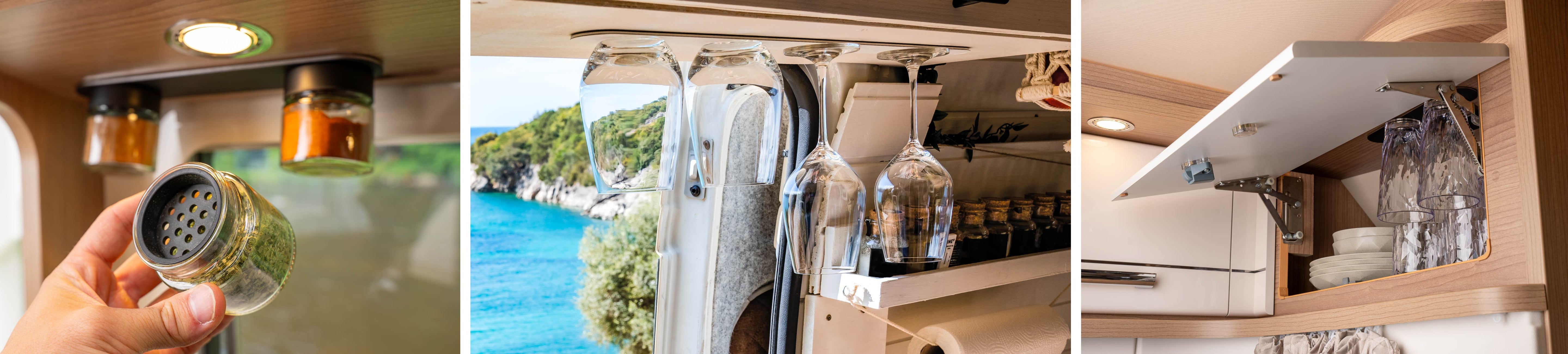 Diverse Produkte miteinander kombiniert, die im Set erhältlich sind