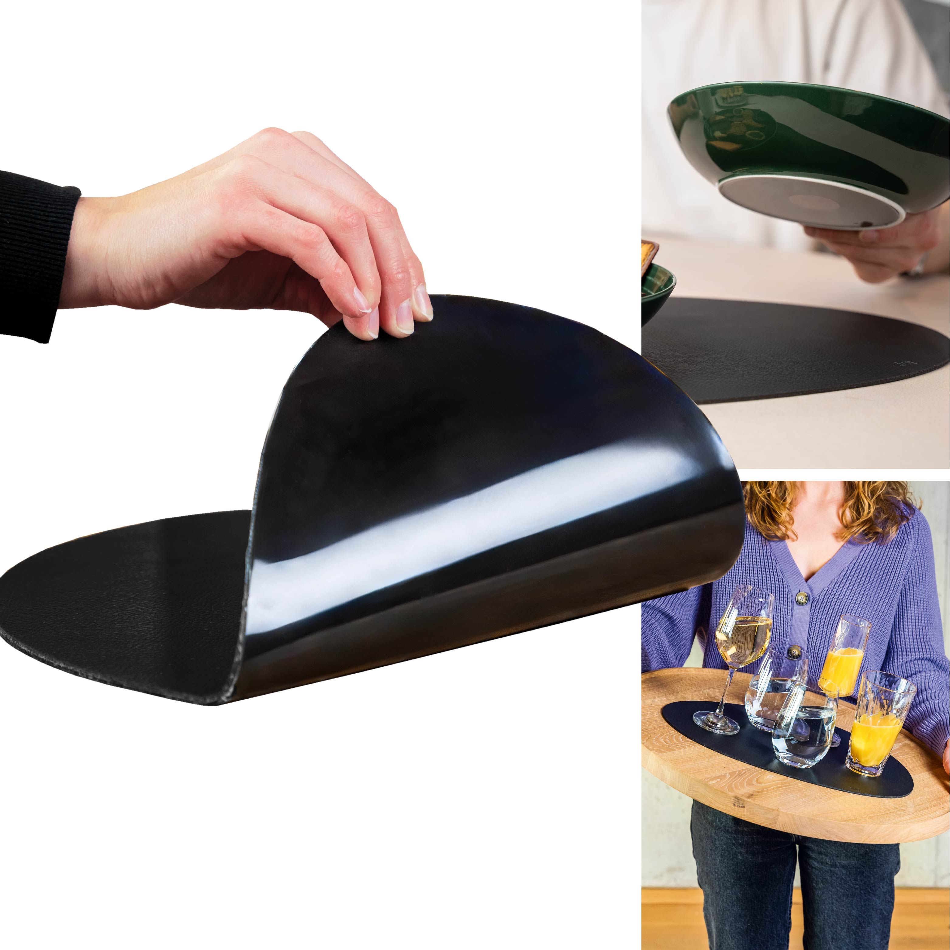 Metall-Nano-Gel-Platzset LARGE BLACK