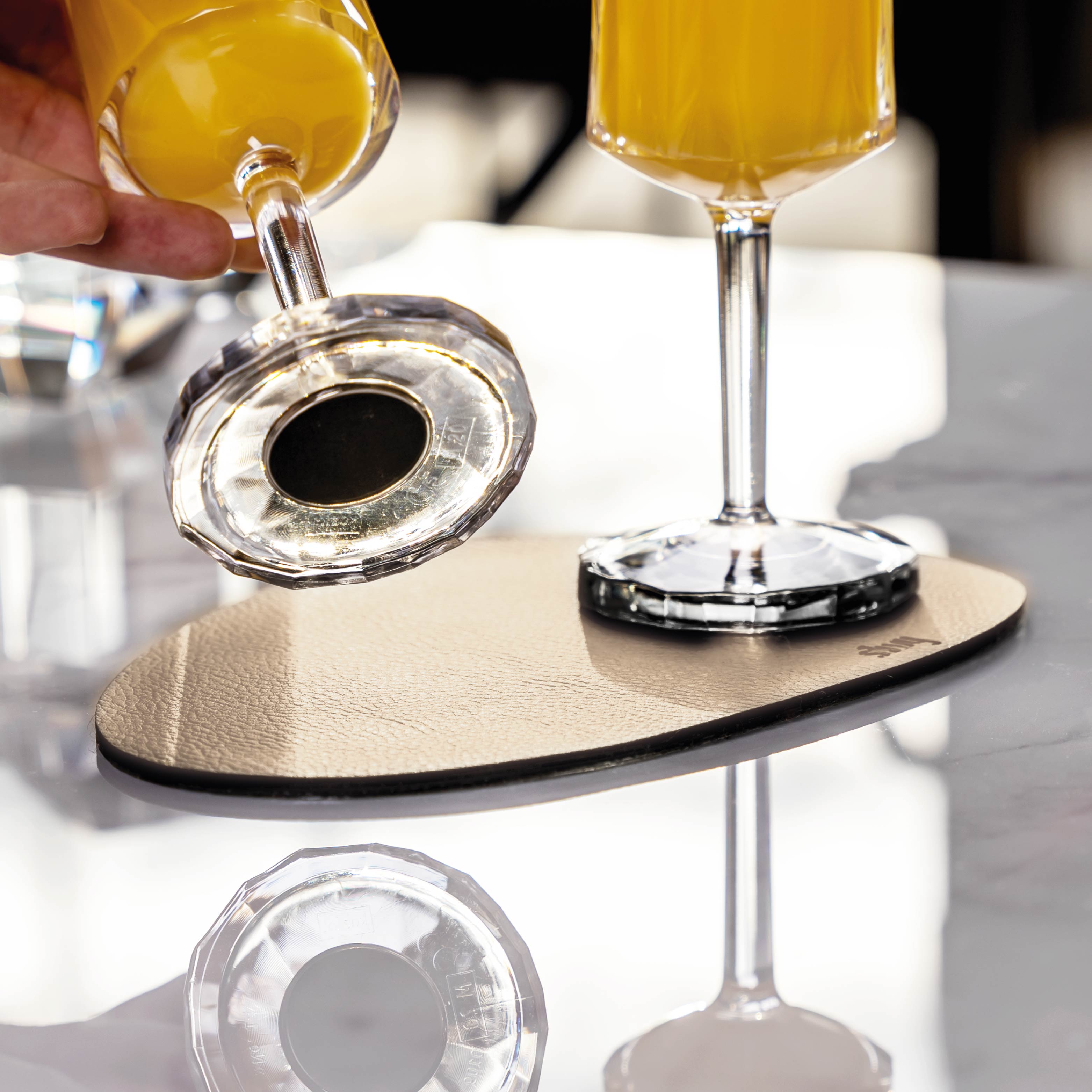 Metall-Nano-Gel-Platzset SMALL BEIGE