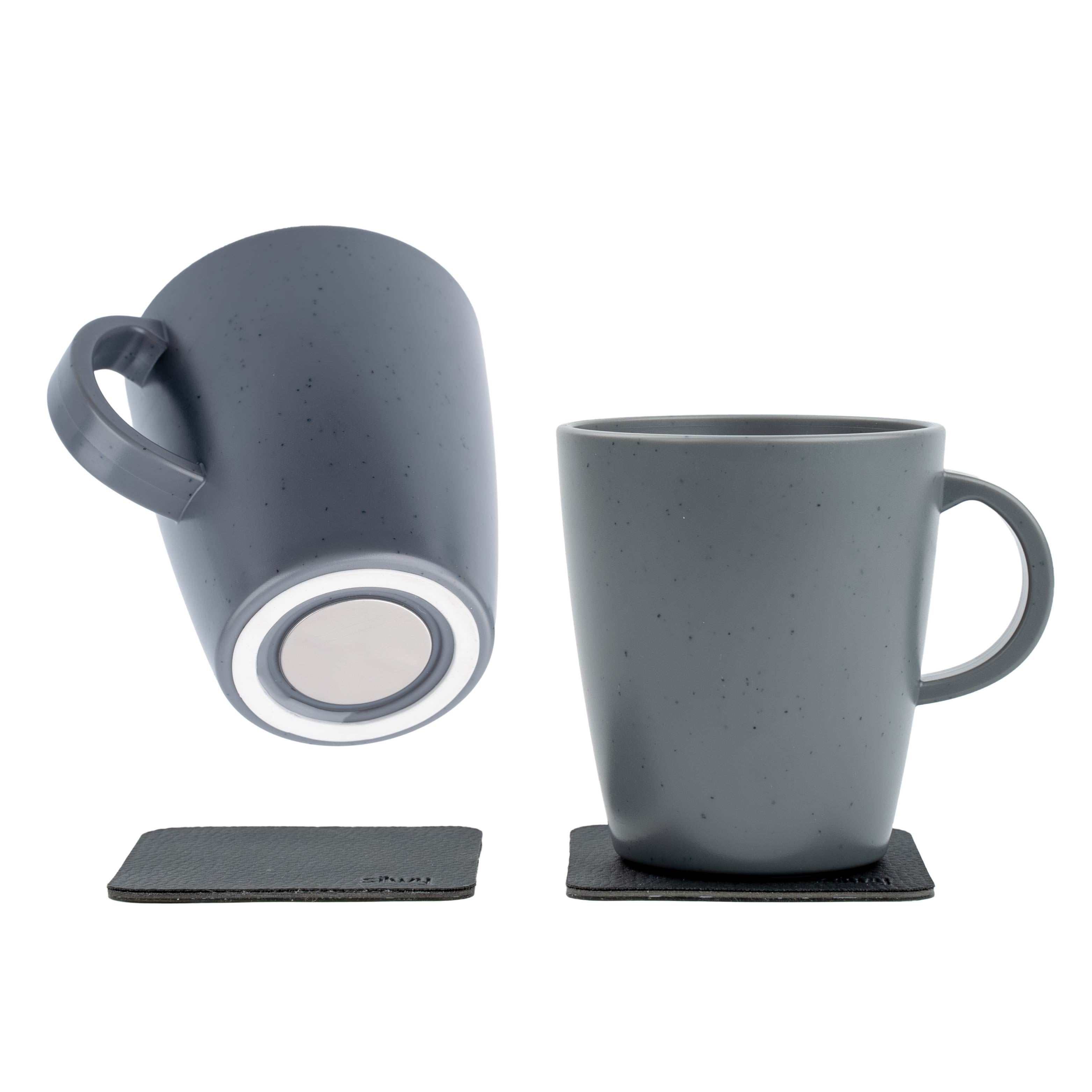 Magnet-Kunststofftassen grey Freisteller-Bild