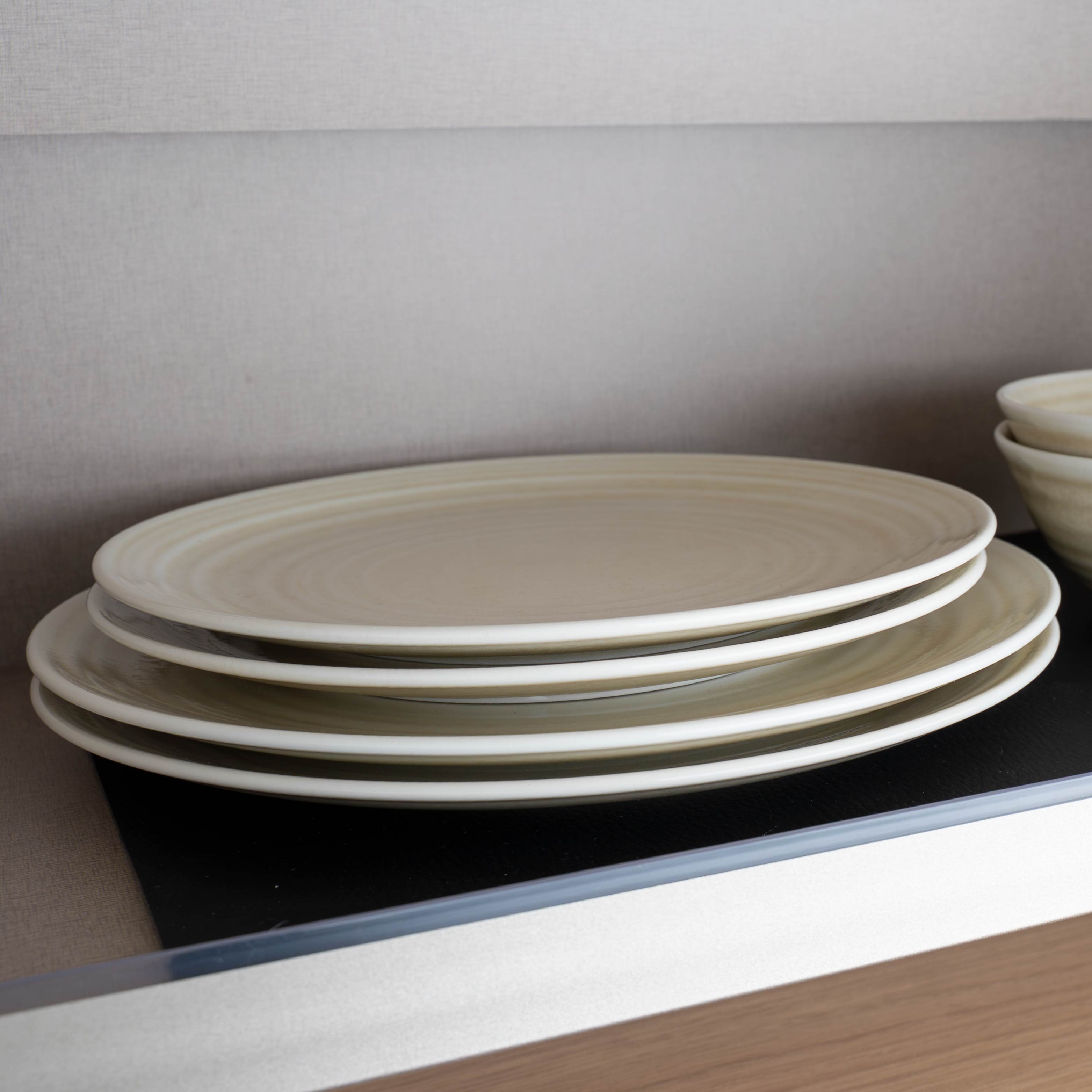 Magnet-Porzellan-Teller_23cm sand auf Matte