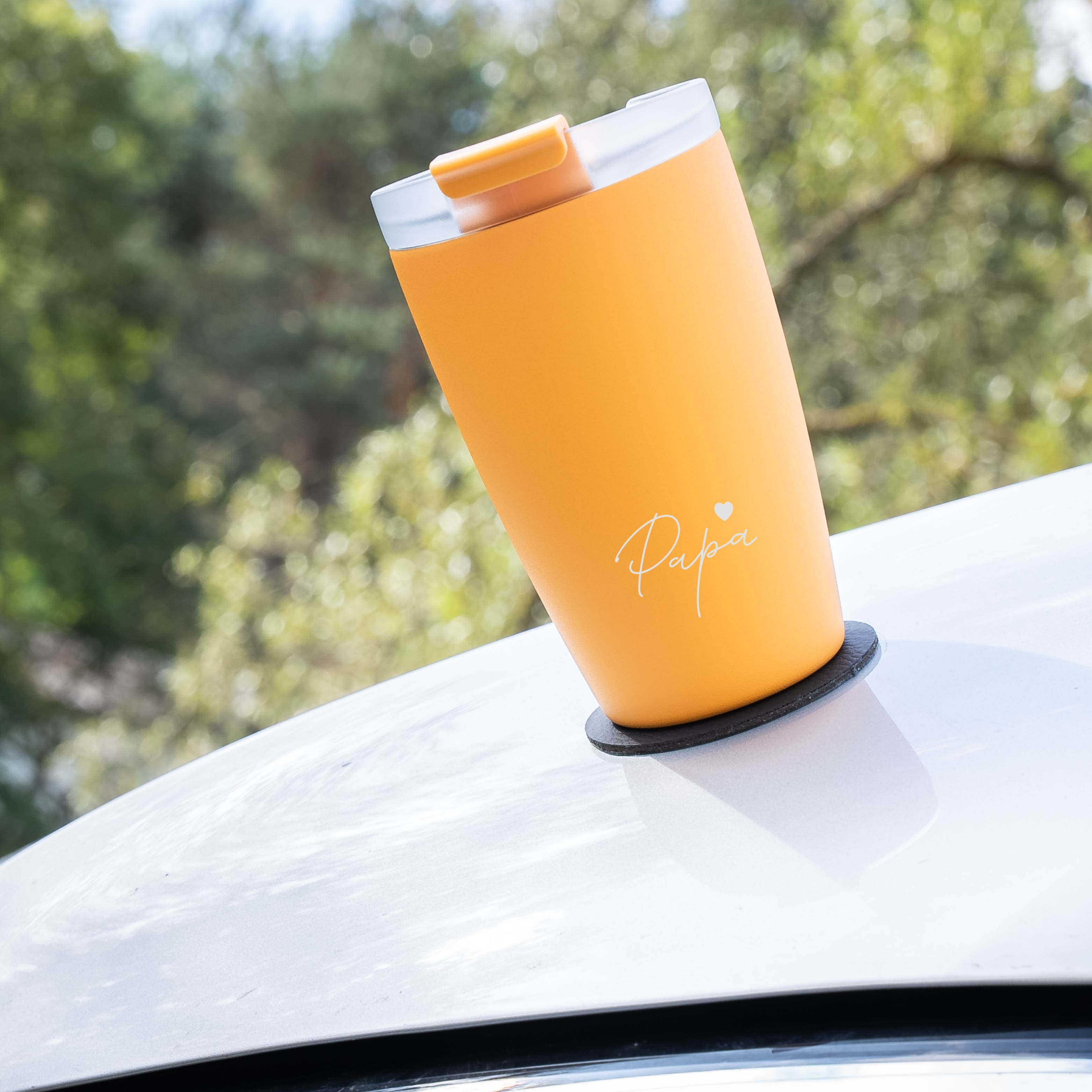 Thermocup SUNRISE mit Gravur PAPA