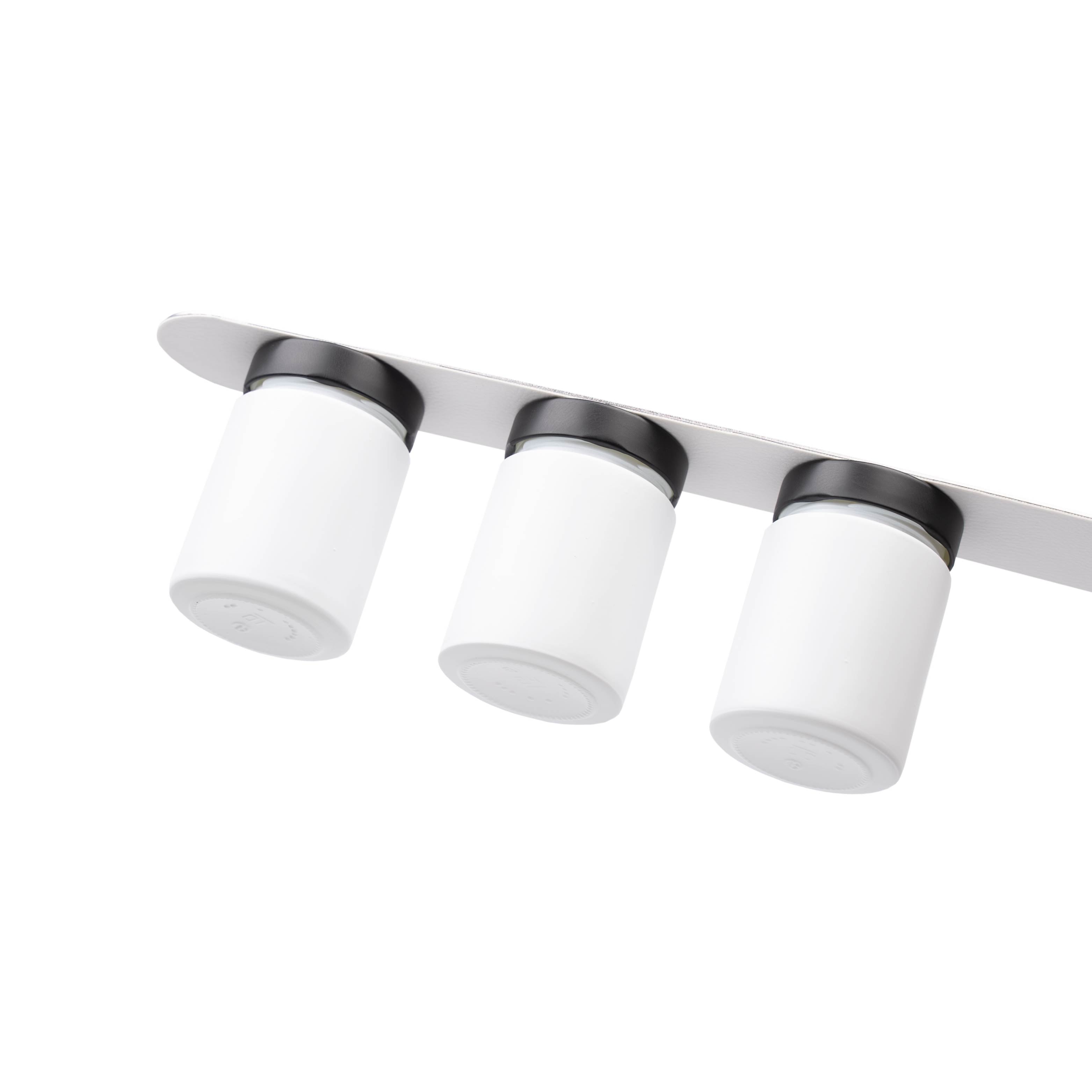 Freisteller Magnet-Feinkostgläser an Leiste montiert (3er-Set mit Leiste)