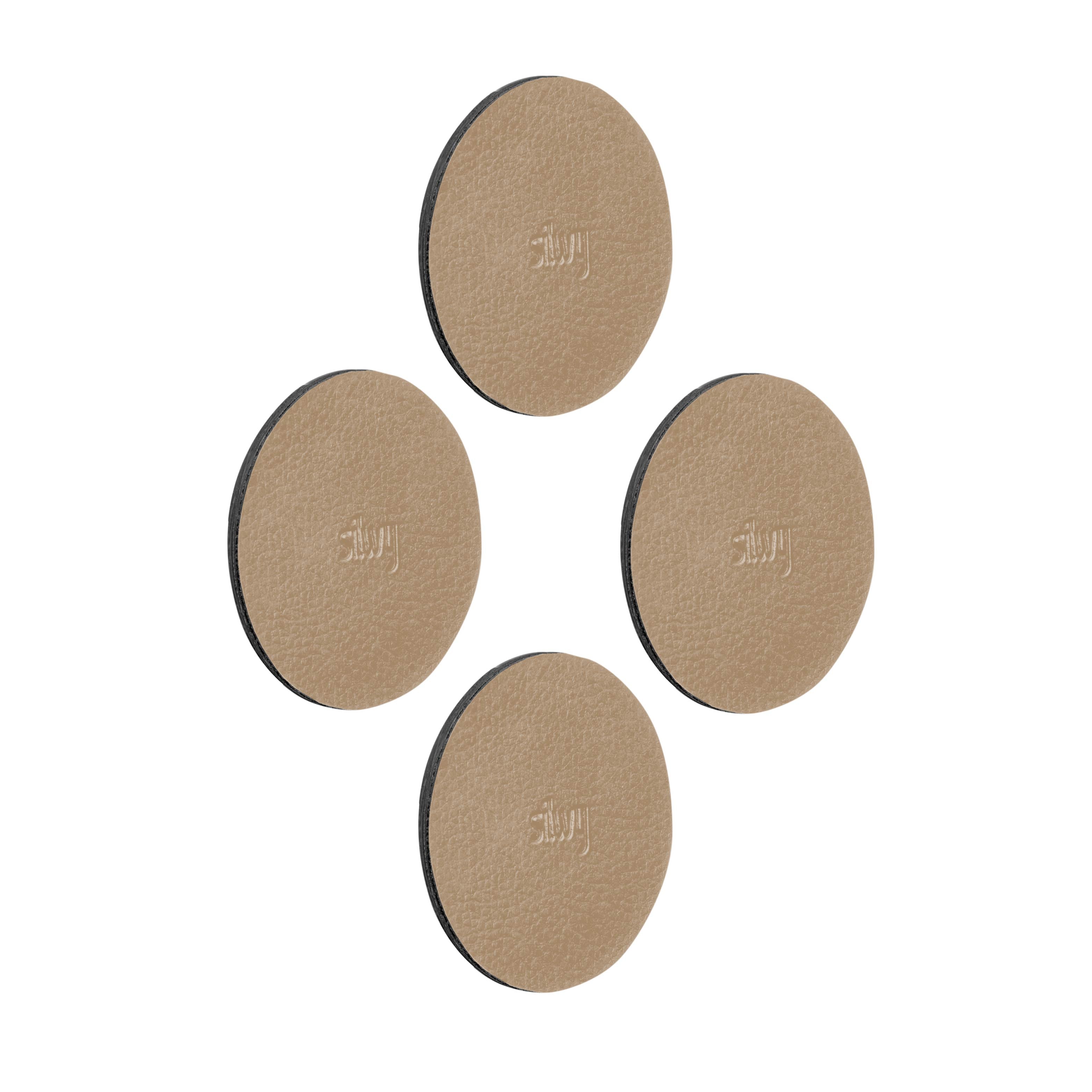 Pads en gel nano-métallique 6,5 cm BEIGE