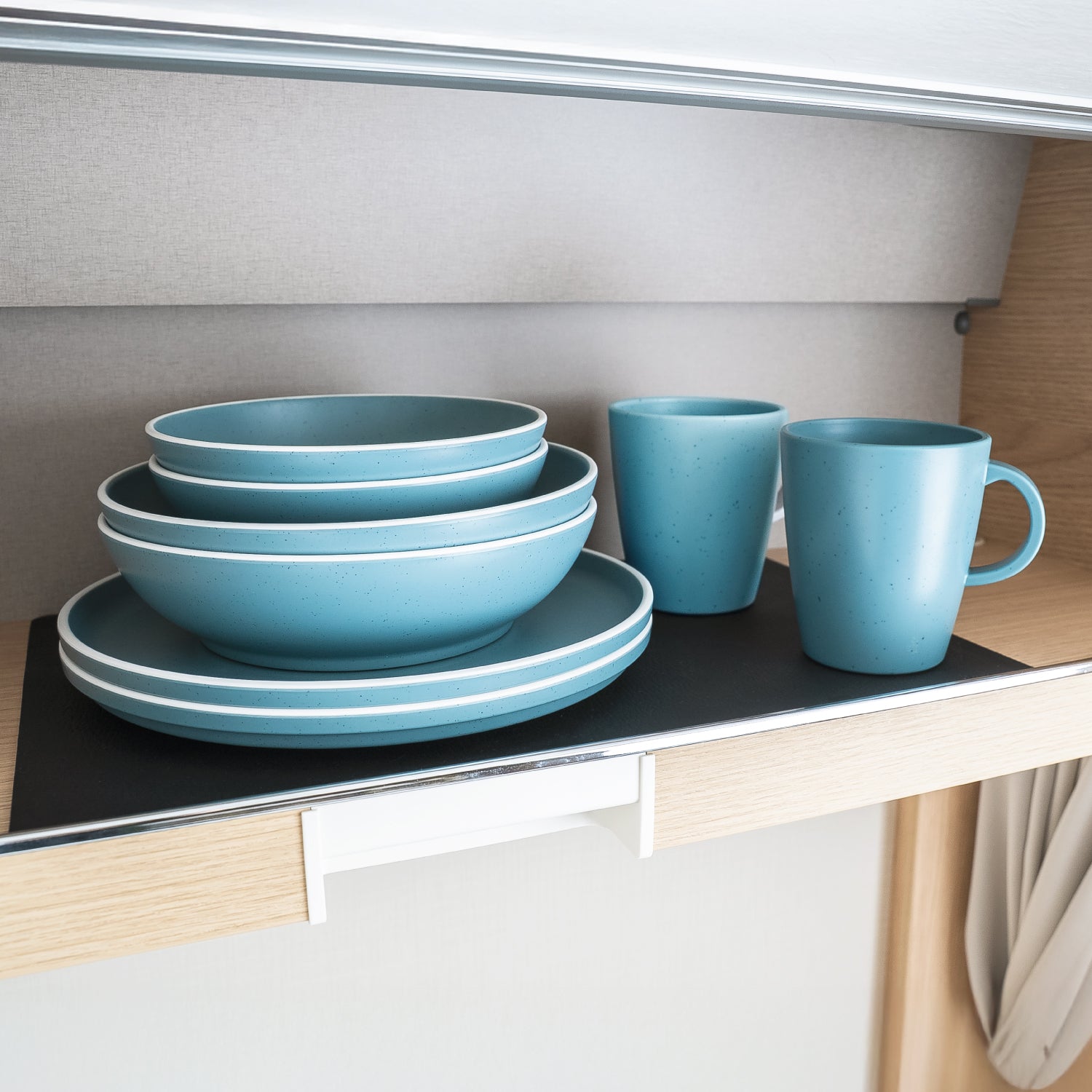 Magnetic Plastic Tableware Set DOLOMIT BLUE