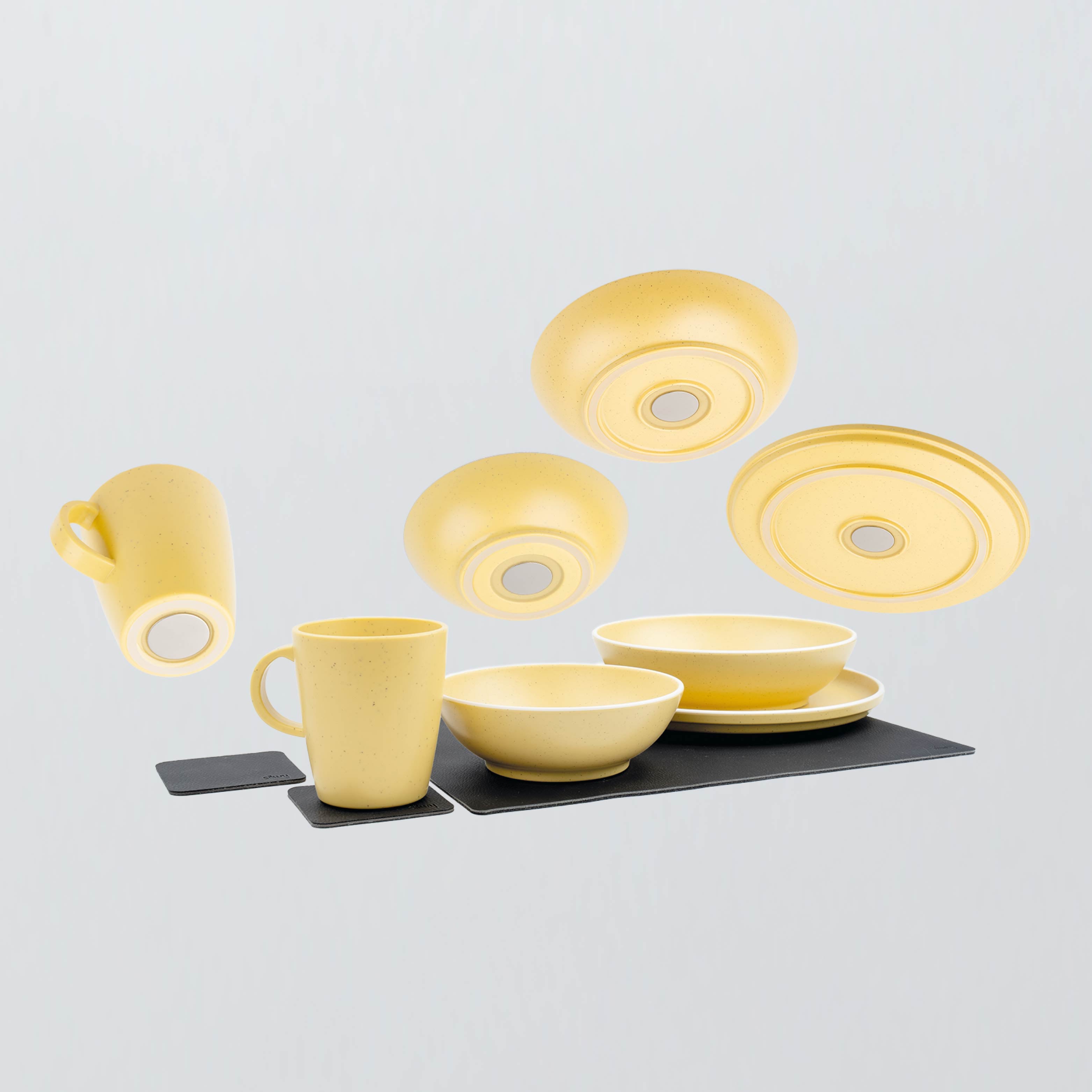 Magnet-Kunststoff-Set yellow Freisteller-Bild
