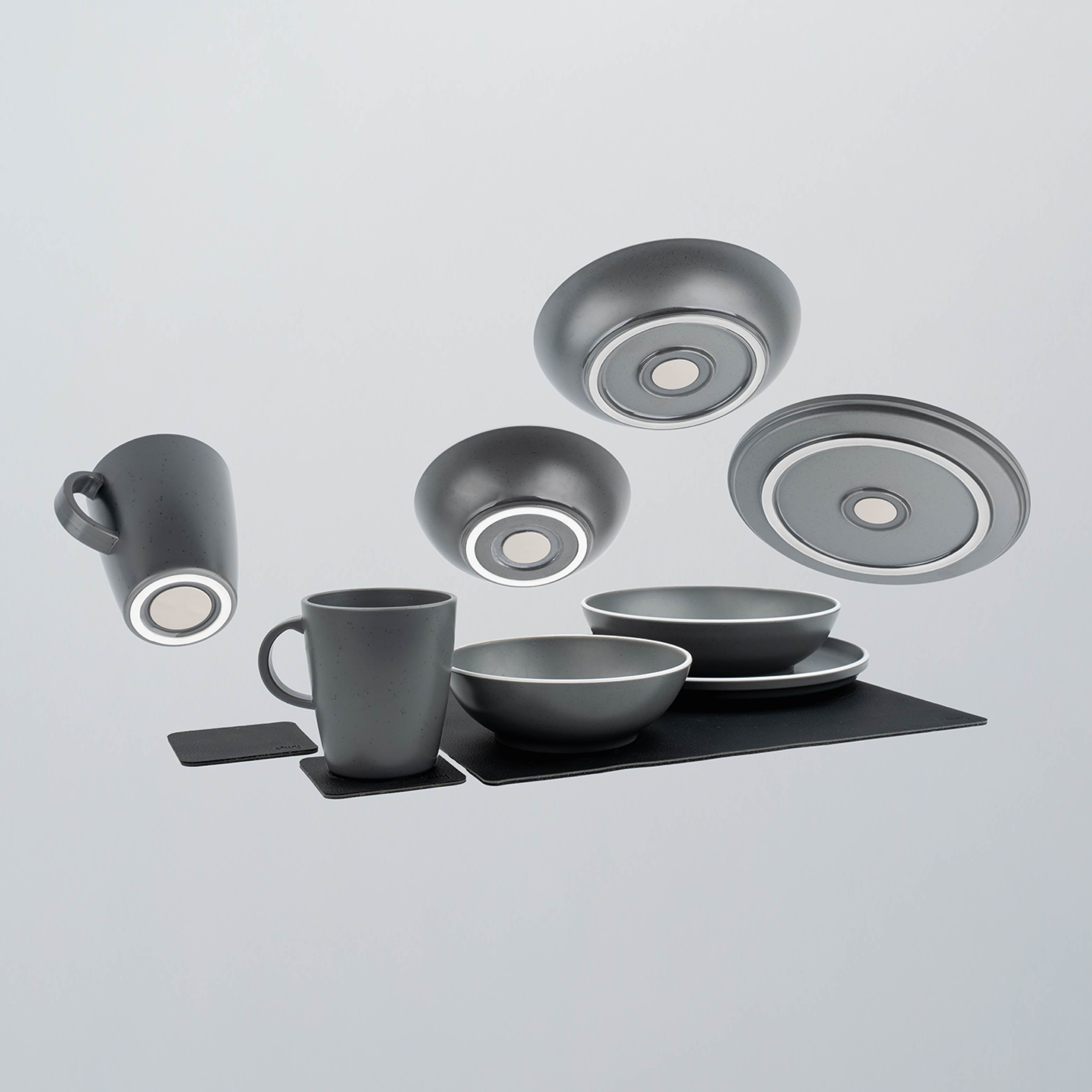 Magnet-Kunststoff-Set grey Freisteller-Bild