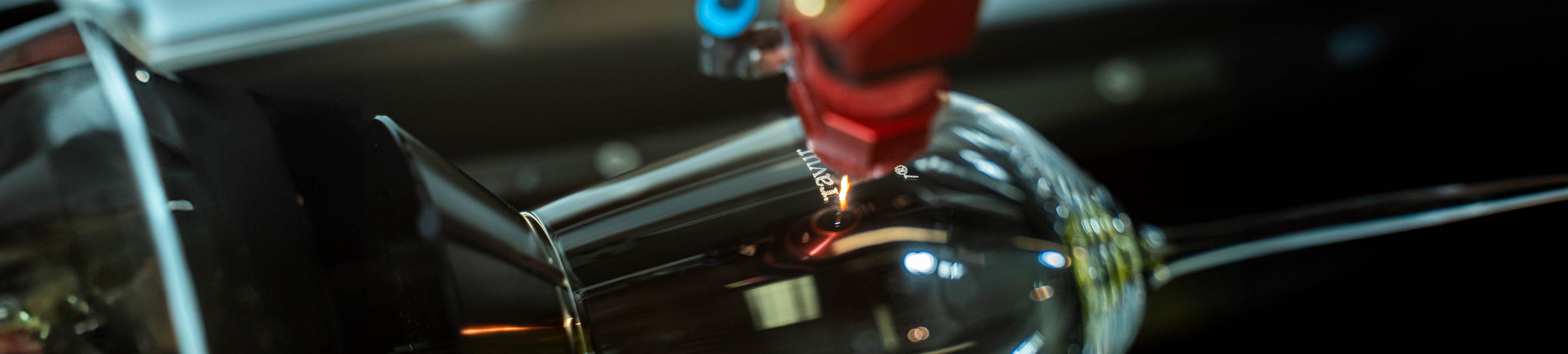 Kristallglas, das graviert wird