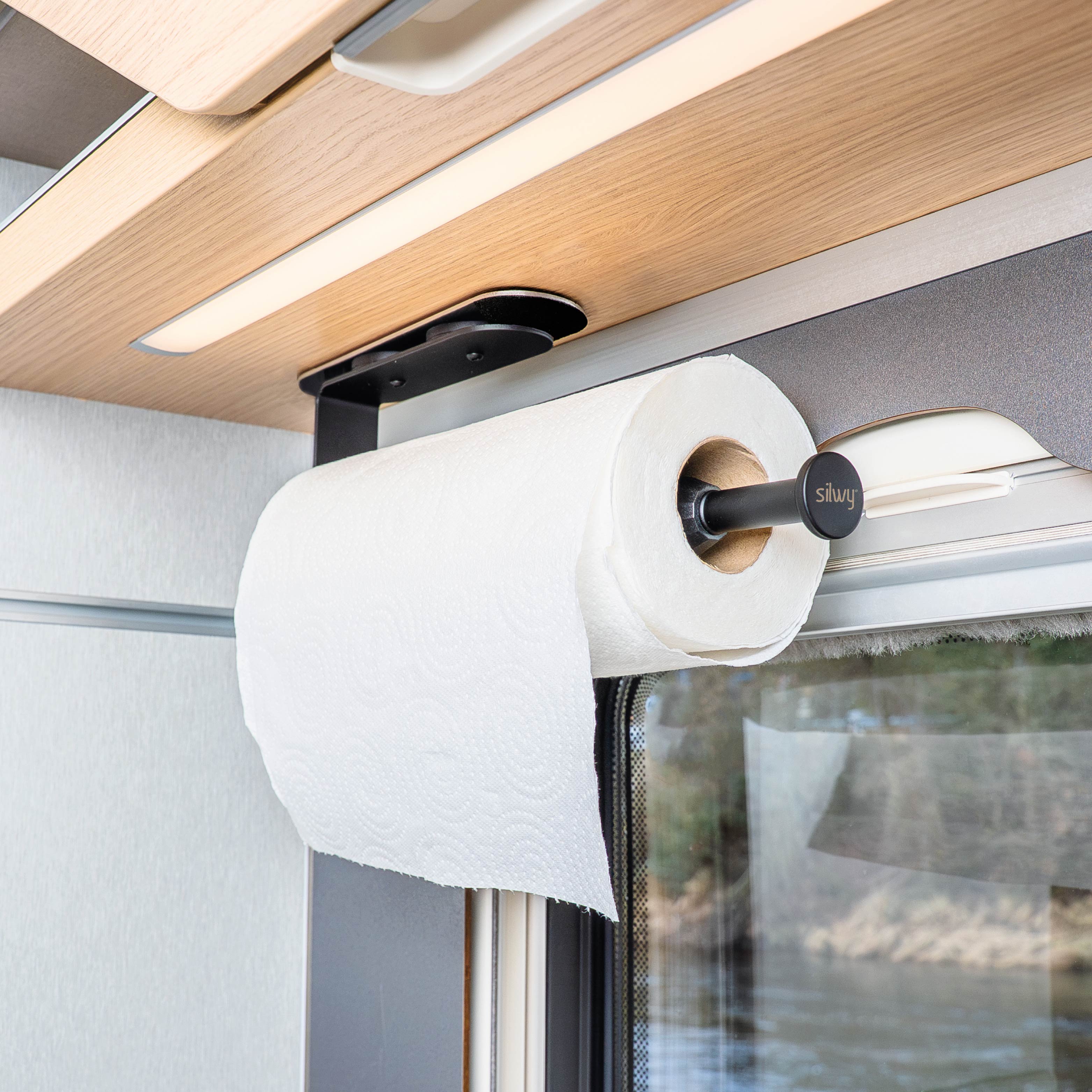 Magnet-Küchenrollenhalter inkl. Metall-Leiste