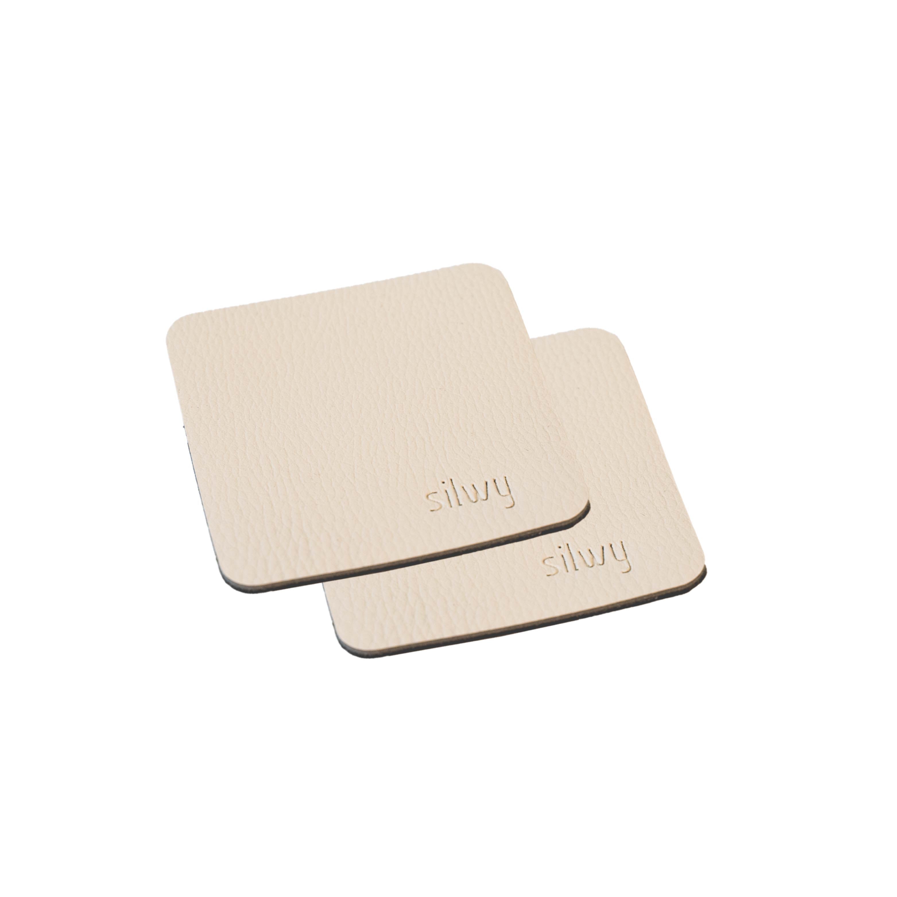 Metall-Nano-Gel-Pads (eckig) OFF-WHITE