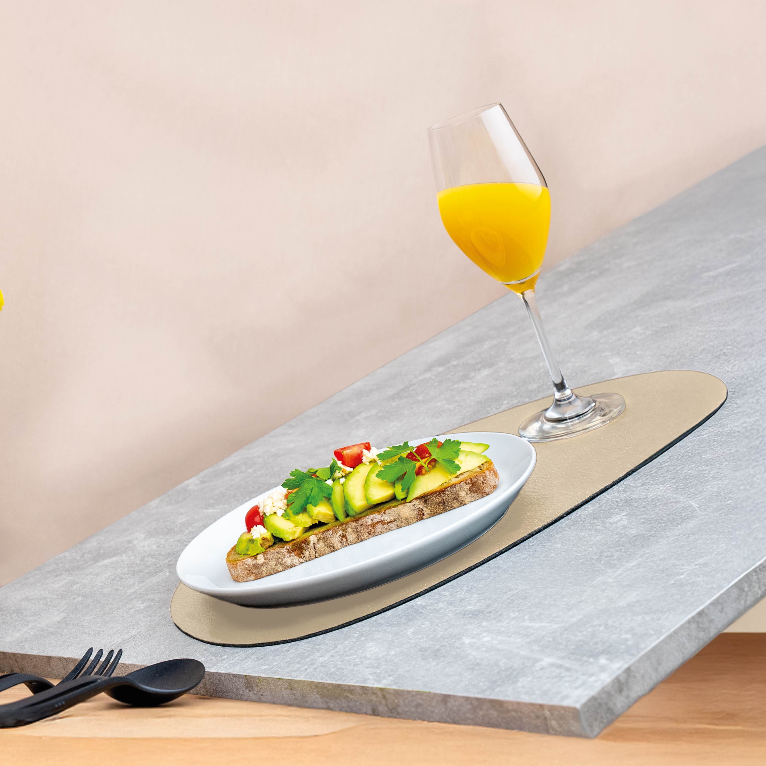 Metall-Nano-Gel-Platzset LARGE BEIGE