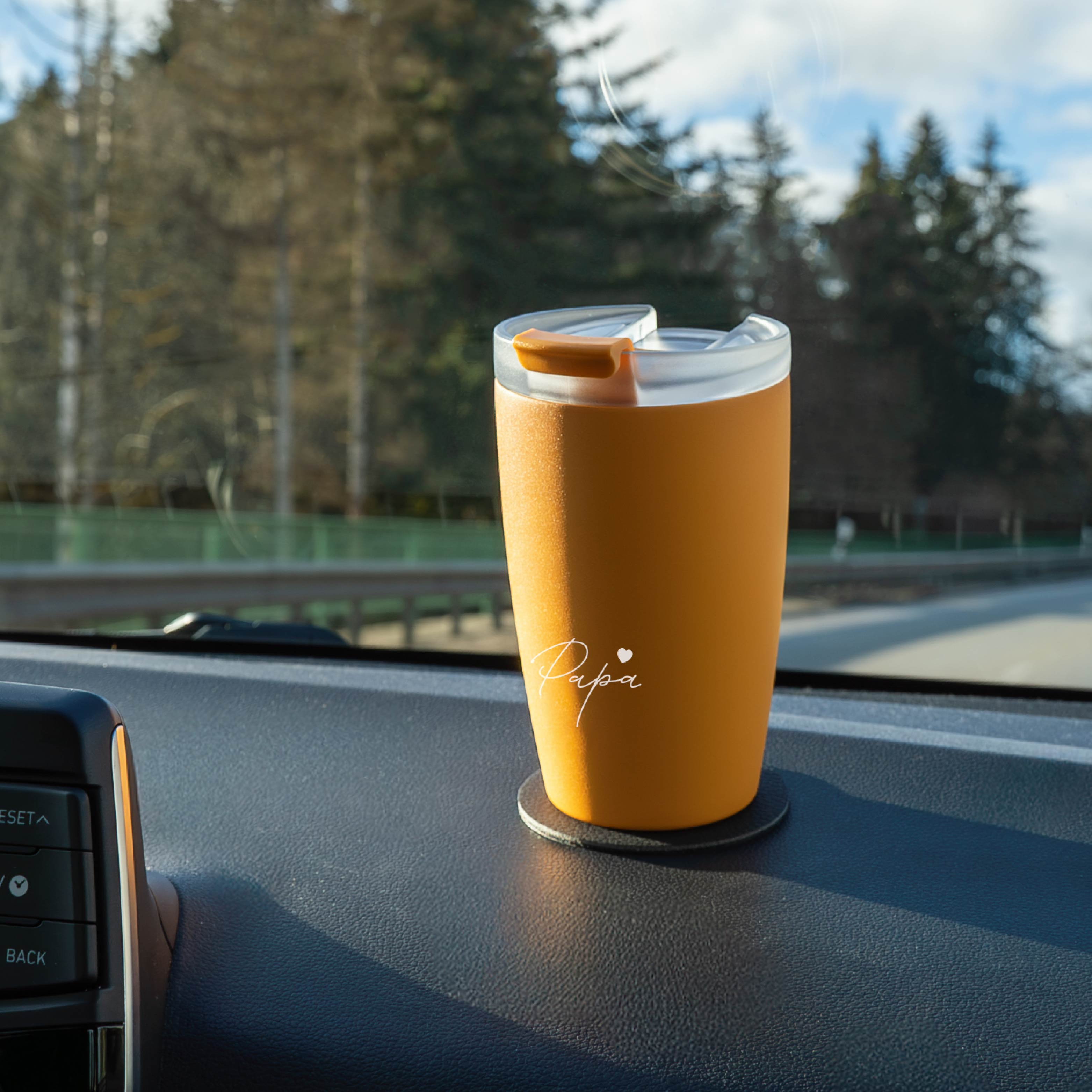 Thermocup SUNRISE mit Gravur PAPA