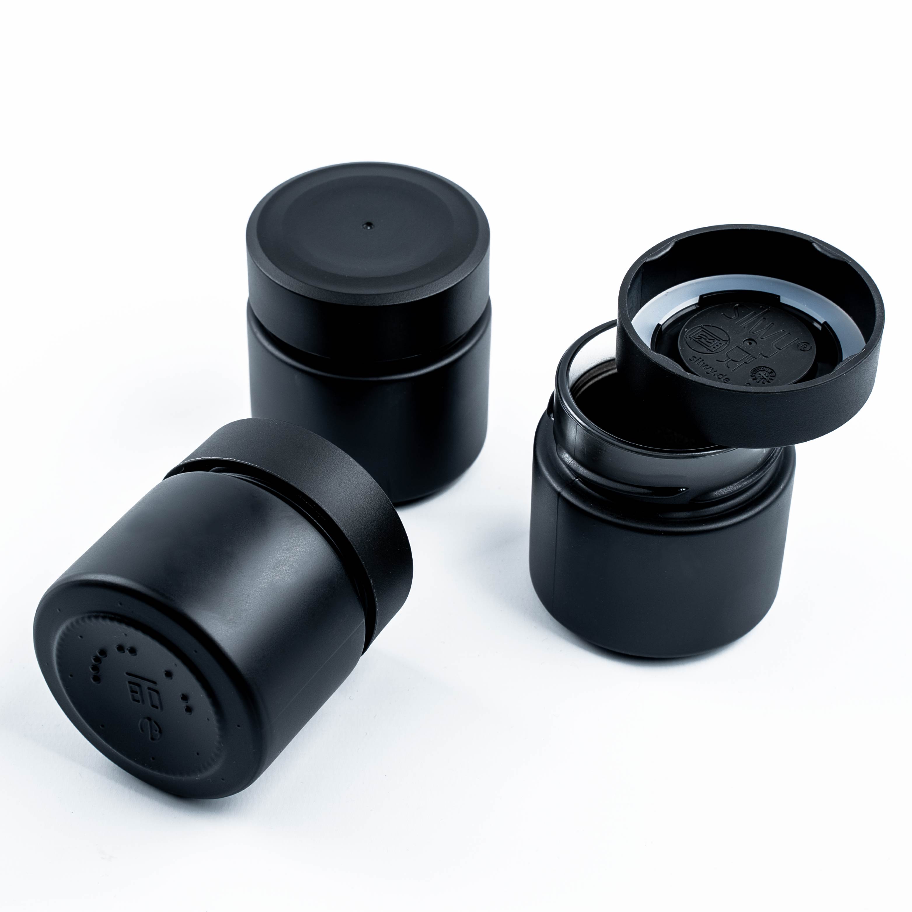 Magnet-Feinkostgläser ALL BLACK 125 ml inkl. Leiste BLACK