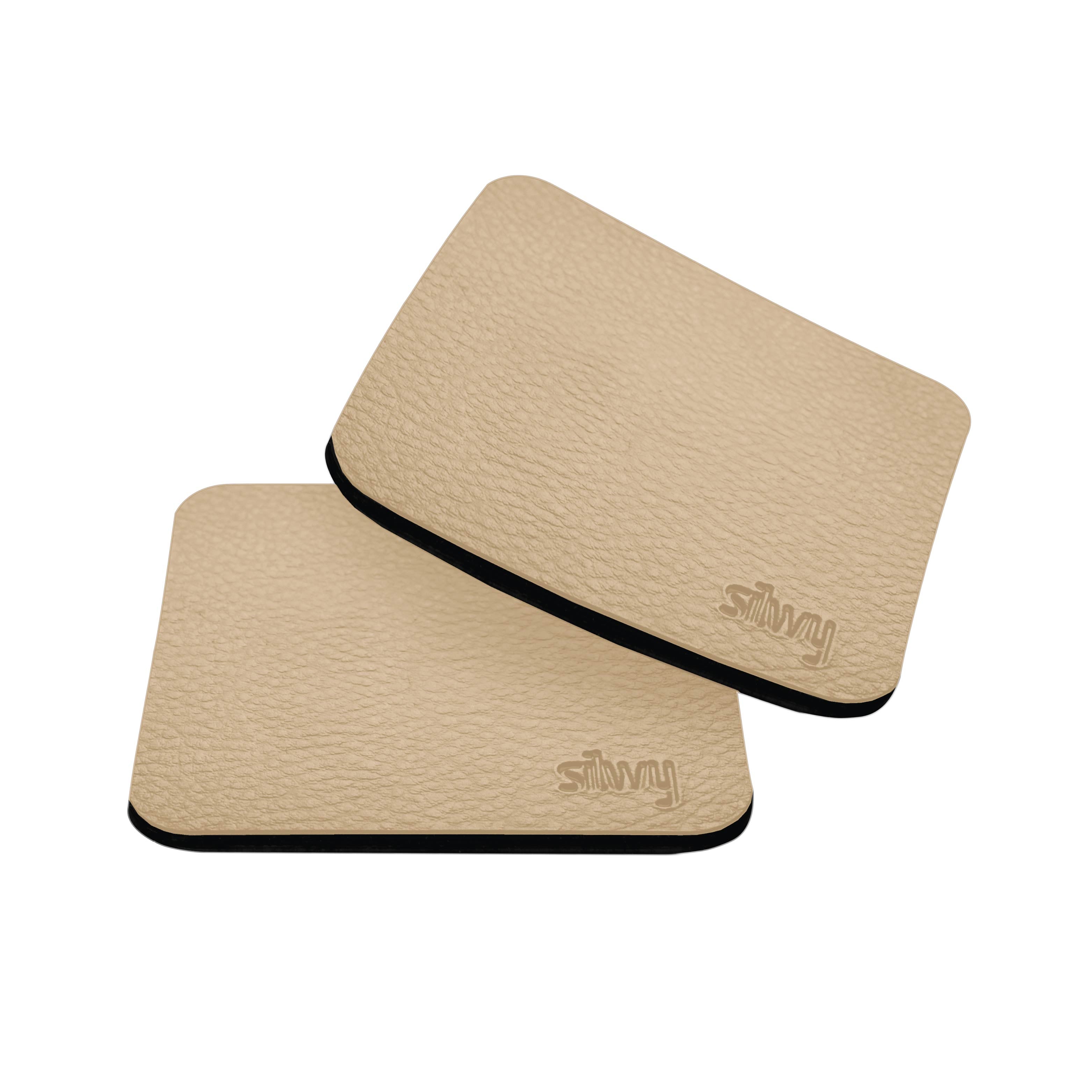 Metall-Nano-Gel-Pads (eckig) BEIGE