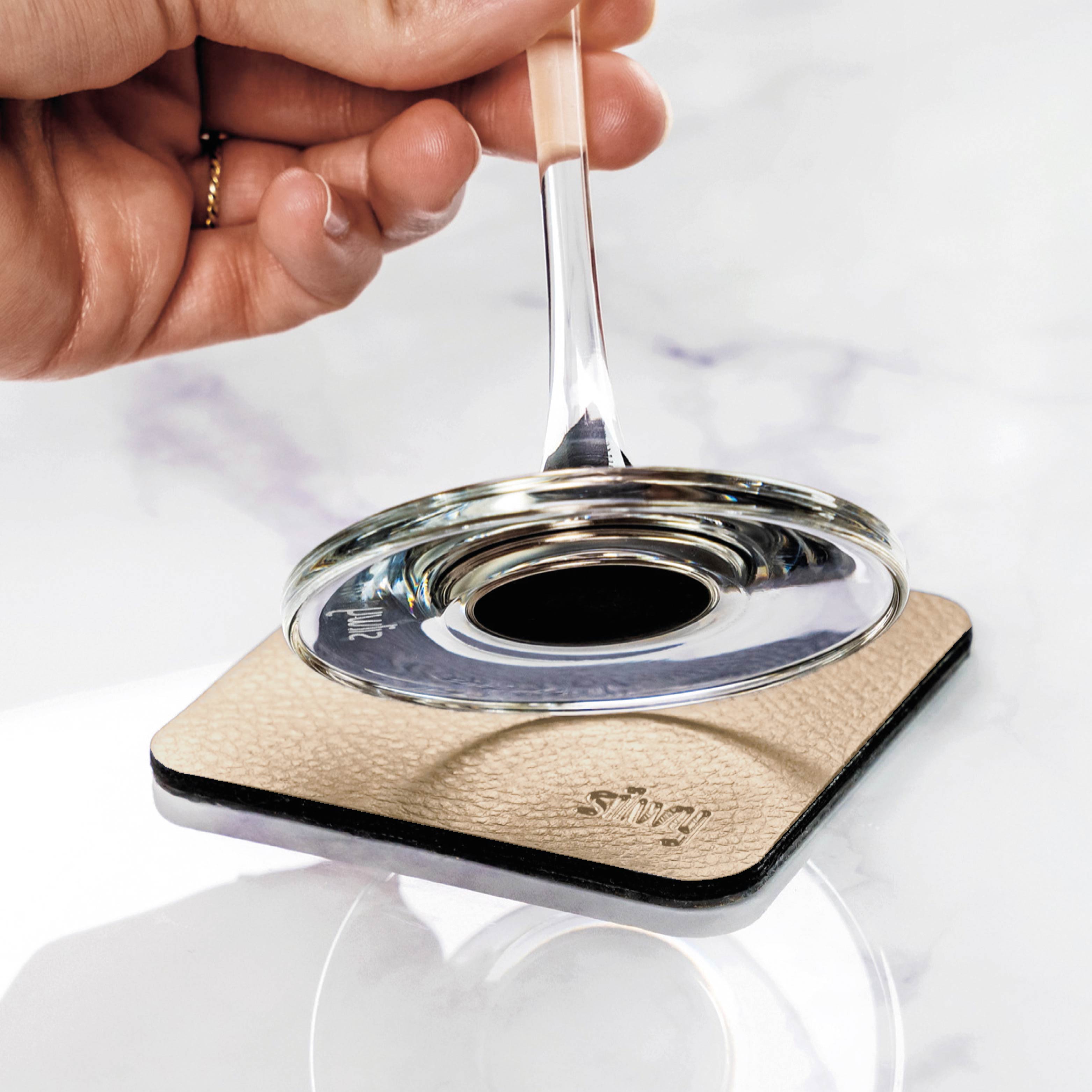 Metall-Nano-Gel-Pads (eckig) BEIGE