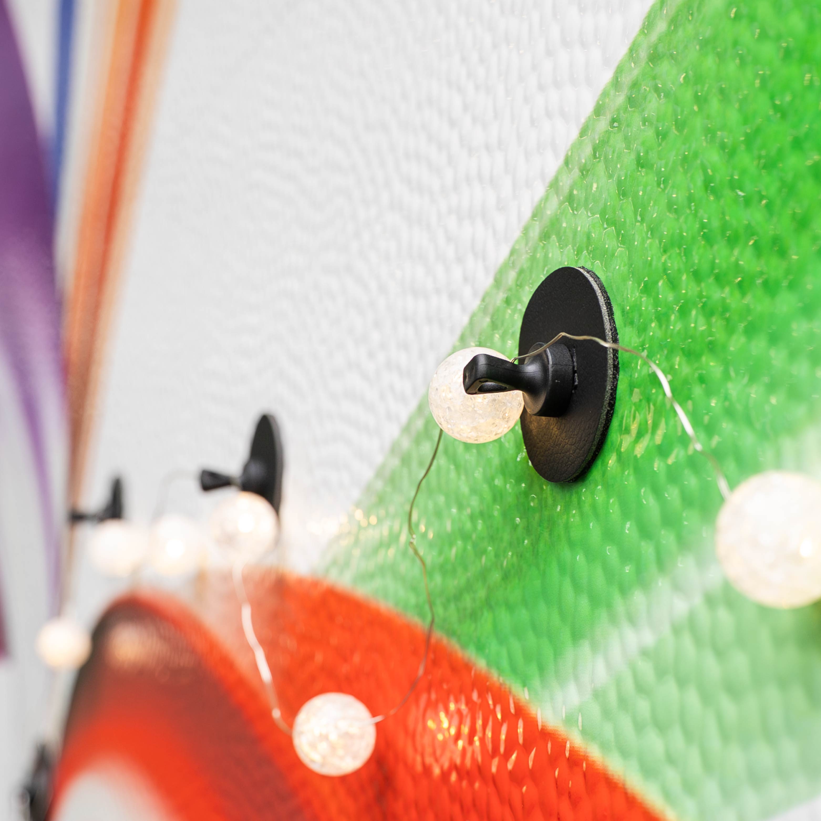 Magnetic pins FLEX incl. pads BLACK
