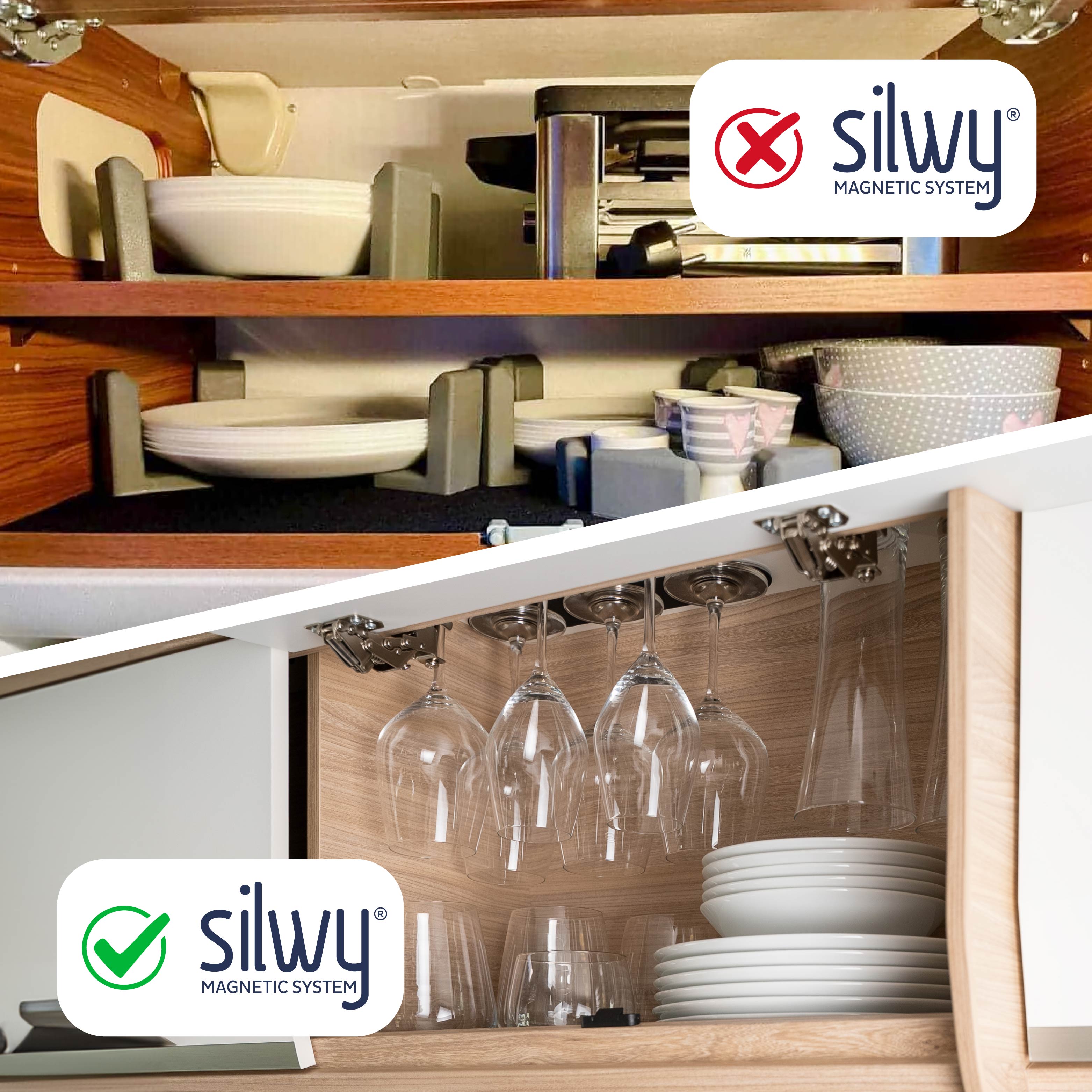 Magnet-Kunststoffteller DOLOMIT BLUE ⌀ 25 cm